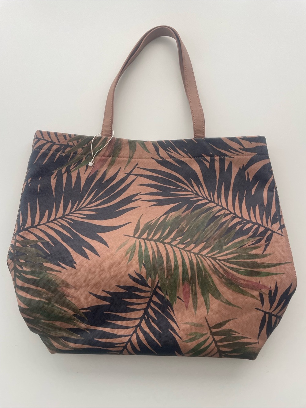 Deux Lux palm leaf tote
